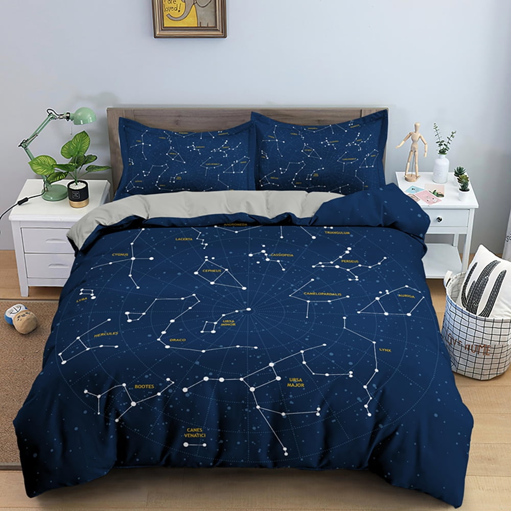 3D Galaxy Duvet Cover Starry Sky Universe Quilt Cover Outer Space ...