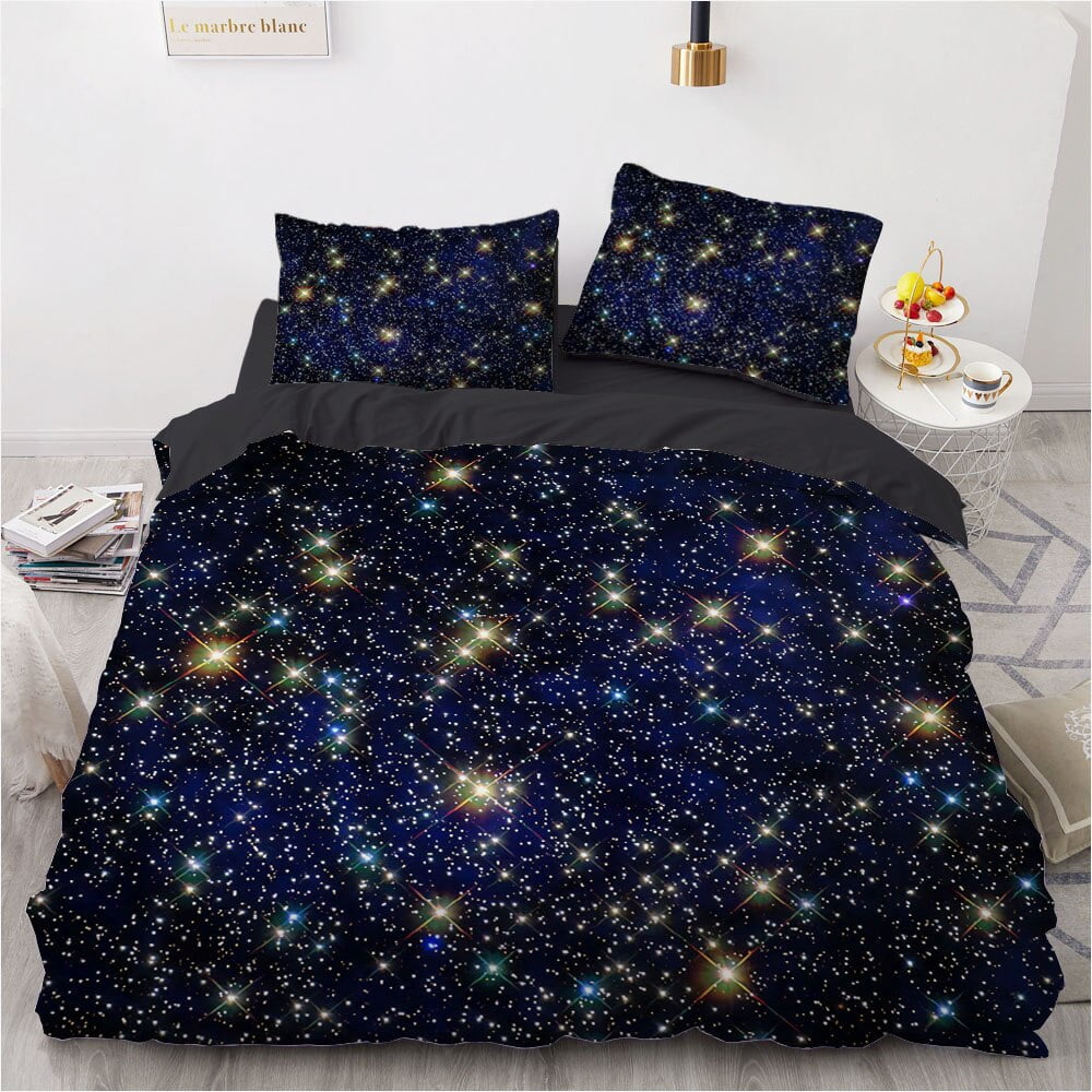 3D Galaxy Duvet Cover Starry Sky Universe Quilt Cover Outer Space ...