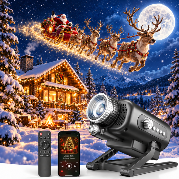Rc Switch Library 3D Galaxy Star Projector, 60 HD Scenes, 500