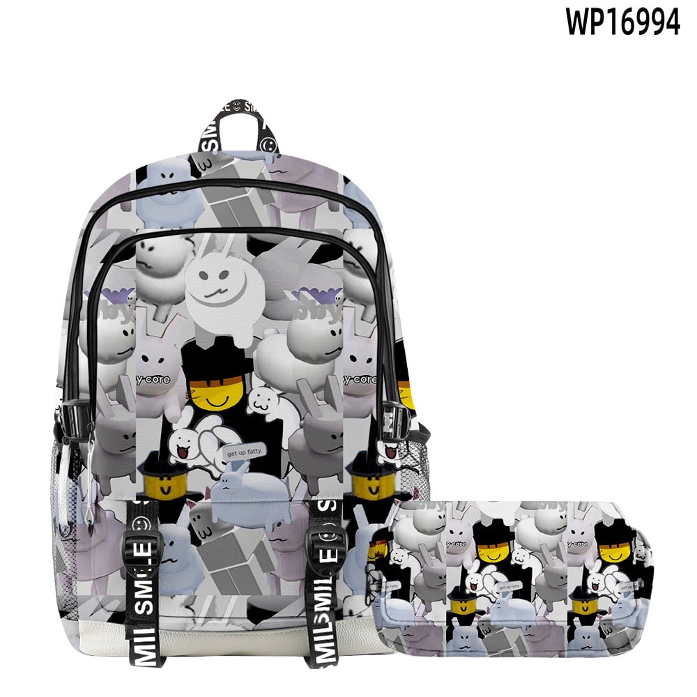 3D Game Roblox Forsaken Gubby Set Backpack Double Pencil Case Two