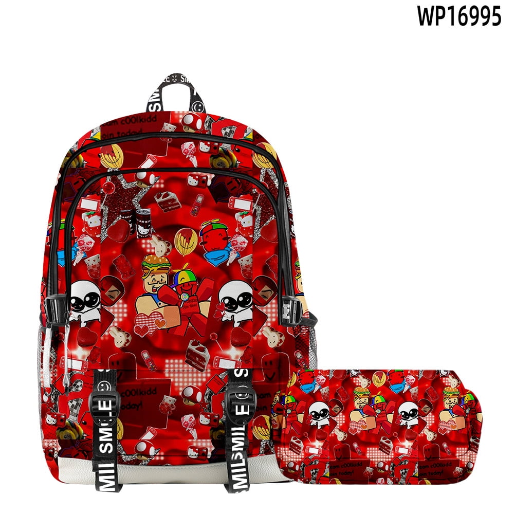 3D Game Roblox Forsaken Gubby Set Backpack Double Pencil Case Two