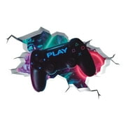 3D Game Wall Decals,Gaming Wall Stickers for Boys Room Gamer Controller Sticker Video Gaming Wallpaper for Kids Playroom Decor