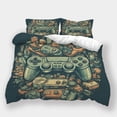 thumbnail image 1 of 3D Gamepad Printed Comforter Cover Set Boys Men Gamer Luxury Bedspreads Bedding Cover Suit,King (90"x104"), 1 of 5