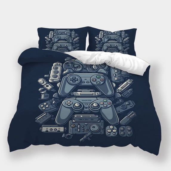 3D Gamepad Printed Duvet Cover Set Children Adult Fashion Design Home Textiles Bedding Set,California King (98"x104")