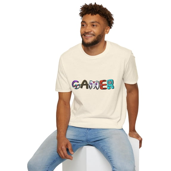 3D Gamer Vintage Graphic Men Women Family Tshirt