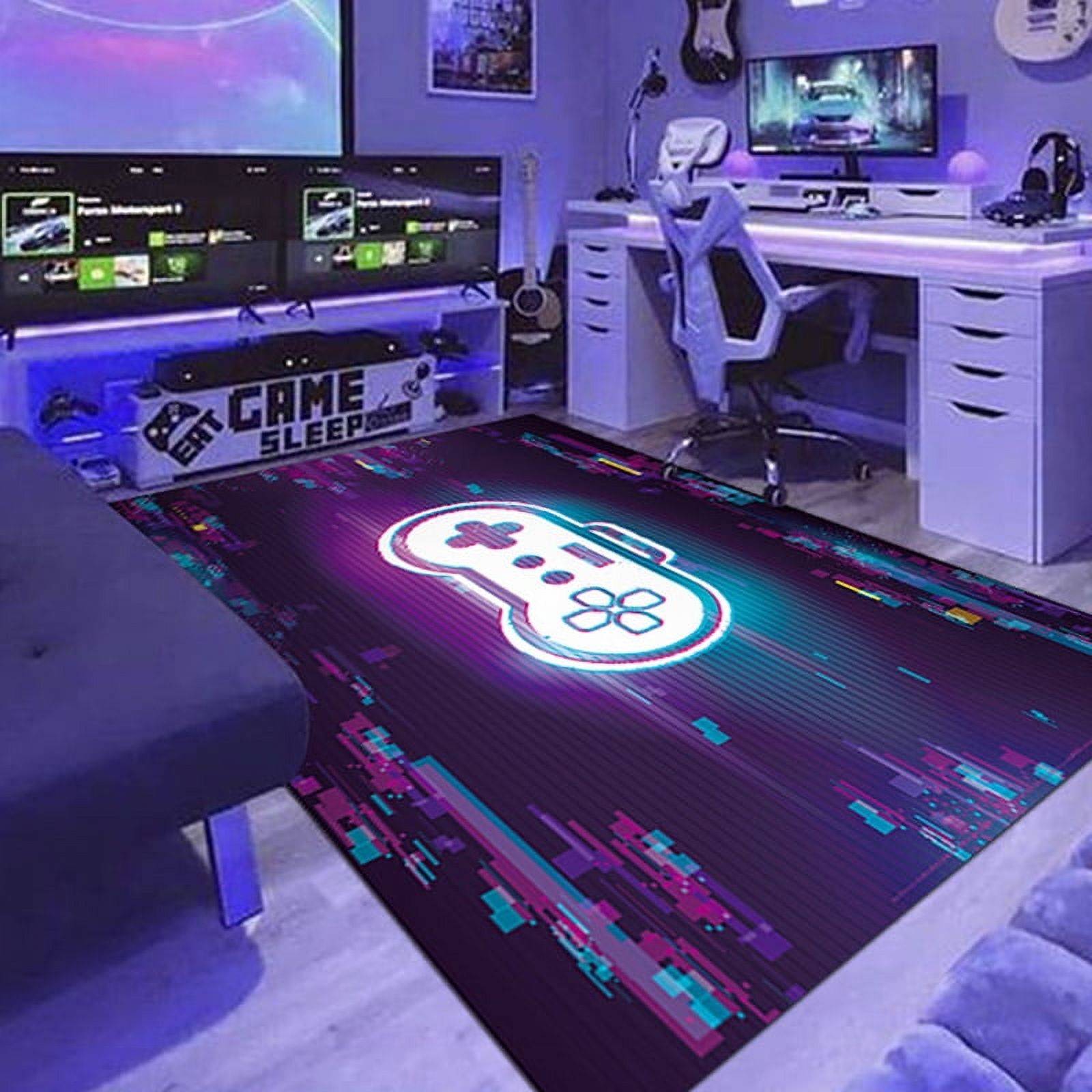 3D Gaming themed large area Rugs E-sports Room ration Rug Cartoon ...