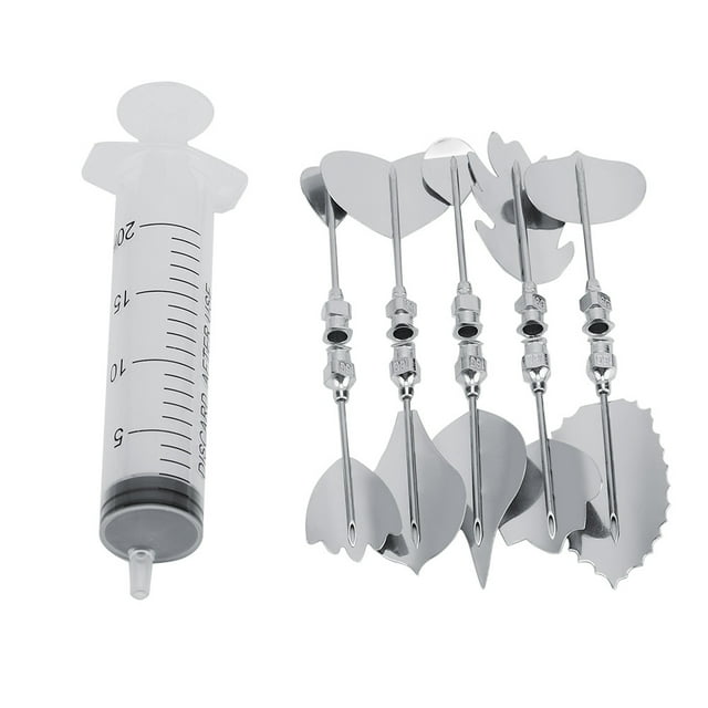3D Gelatin Jelly Molds Stainless Steel DIY Pudding Art Needle Syringe