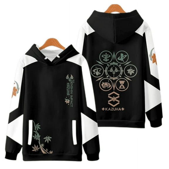 3D Genshin Impact Kaedehara Kazuha Zipper Sweatshirt Hoodie Autumn Winter Children's Adult Hoodies Pullovers Sweatshirts