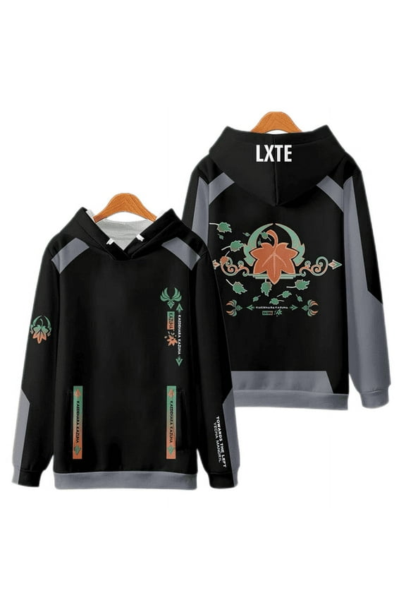 3D Genshin Impact Kaedehara Kazuha Zipper Sweatshirt Hoodie Autumn Winter Children's Adult Hoodies Pullovers Sweatshirts