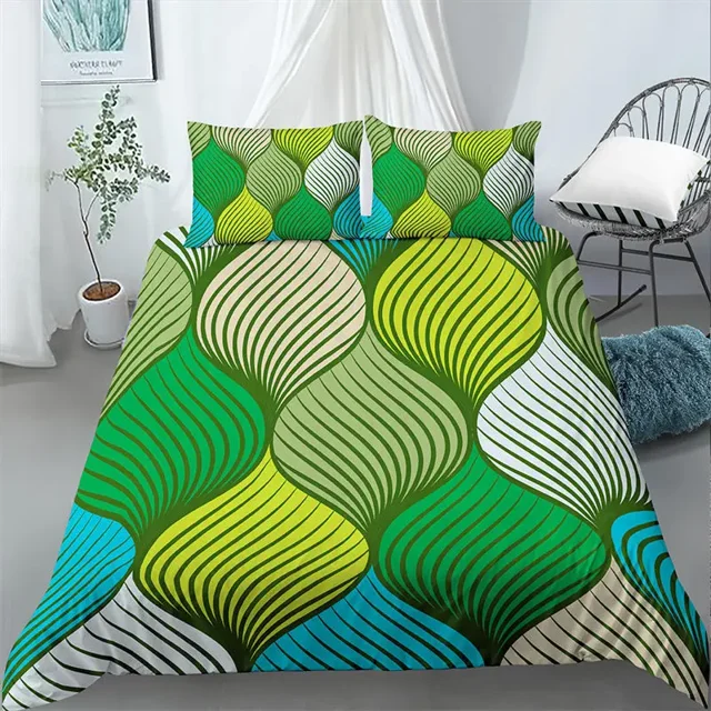 3D Geometric Duvet Cover Bohemian Abstract Pattern Bedding Set