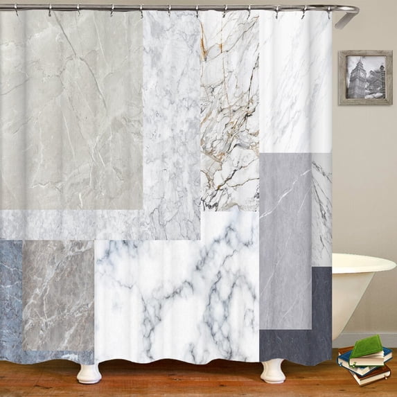 3D Geometric Pattern Printing Shower Curtains Bathroom Curtain Waterproof Polyester Bath Curtain with Home Decor Curtains