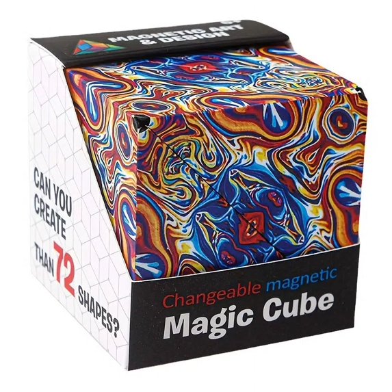 3D Geometric Three-dimensional Magnetic Cube, Decompression Toy, Christmas Toy Gift