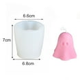 3D Ghosts Silicone Candle Mould, Scary Ghosts Sculpture Casting Mould