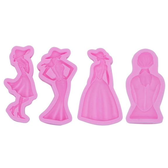3D Girl Silicone Mold Cake Chocolate Making Soap Mousse Dessert Pastry Mould Fondant Maker Decorating Tools