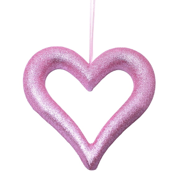3D Glitter Heart Ornament, Glitter Heart Wreath, Big Foam Heart Ornament, Tree Hanging Ornament, Romantic Tree Decor, Home Decor Heart, Hanging Glitter Heart, Decorative Foam Heart