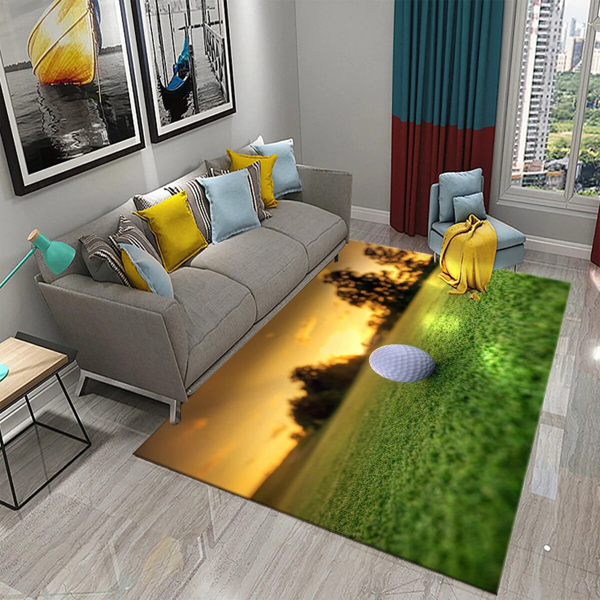 Soft Anime Bedroom Rug - Anti Slip Floor Mat, Short Velvet, Easy Clean, Trendy Design (120x180cm)