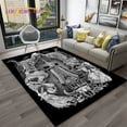 thumbnail image 1 of 3D Gothic Horror Skull Cartoon Carpet Rug for Home Living Room Bedroom Sofa Doormat r kids Area Rug Non-slip Floor Mat, 1 of 5