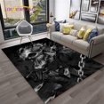 thumbnail image 1 of 3D Gothic Horror Skull Cartoon Carpet Rug for Home Living Room Bedroom Sofa Doormat r kids Area Rug Non-slip Floor Mat, 1 of 5