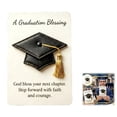 thumbnail image 1 of 3D Graduation Cap Pocket Hug Card, Inspirational Keepsake Blessing Card for High School or College Graduates, Wallet-Sized Gift for Family and Friends with Motivational Message,1PC, 1 of 7