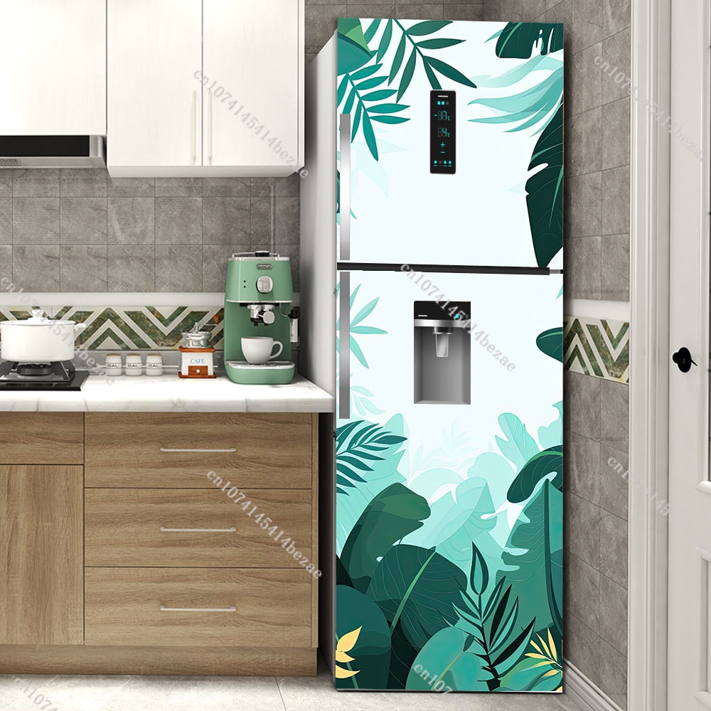 3D Graffiti Flower Fridge Sticker Matte Surface Material PVC Waterproof