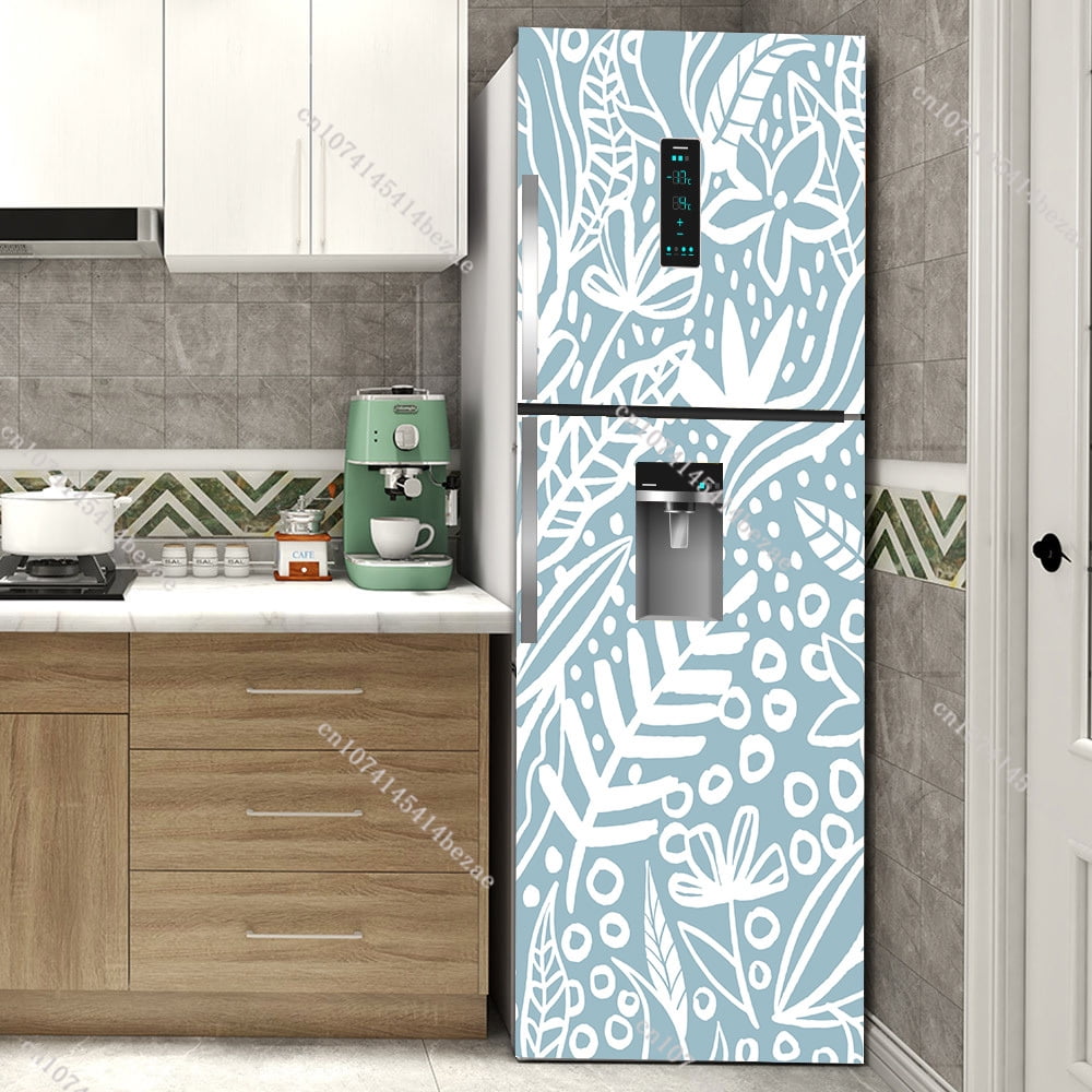 3D Graffiti Flower Fridge Sticker Matte Surface Material PVC Waterproof ...