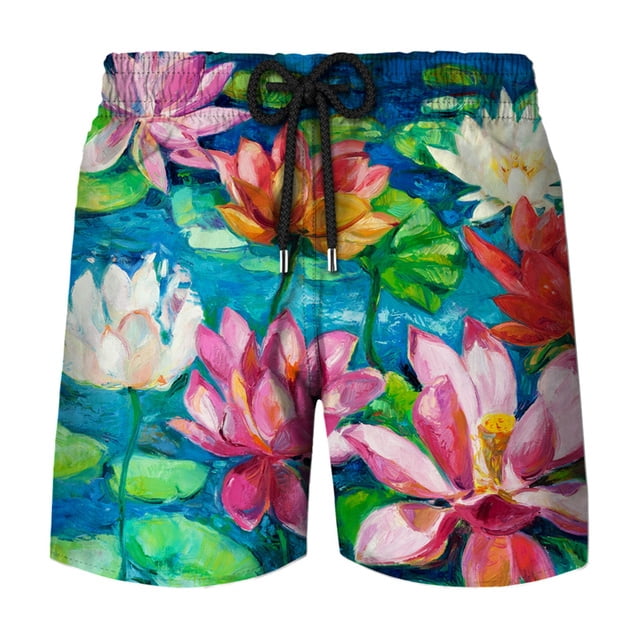 3D Graffiti Printing Beach Shorts Pants Mens Suumer Hawaii Swimming