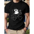thumbnail image 1 of 3D Graphic Tees for Men Hip Hop Short Sleeve Print T-Shirt Shirts Boys Printed Design T-Shirts Black D L, 1 of 6
