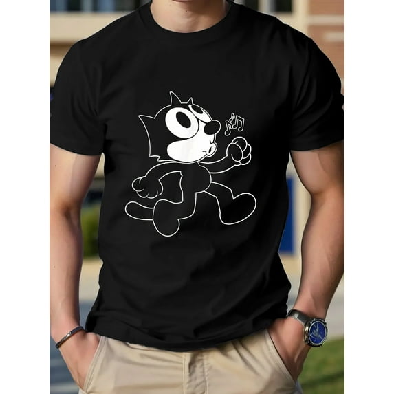 3D Graphic Tees for Men Hip Hop Short Sleeve Print T-Shirt Shirts Boys Printed Design T-Shirts Black D L