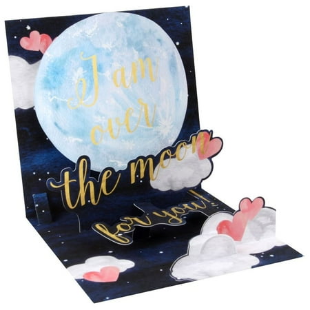 3D Greeting Card from Up With Paper - OVER THE MOON - #UP-WP-V-1284