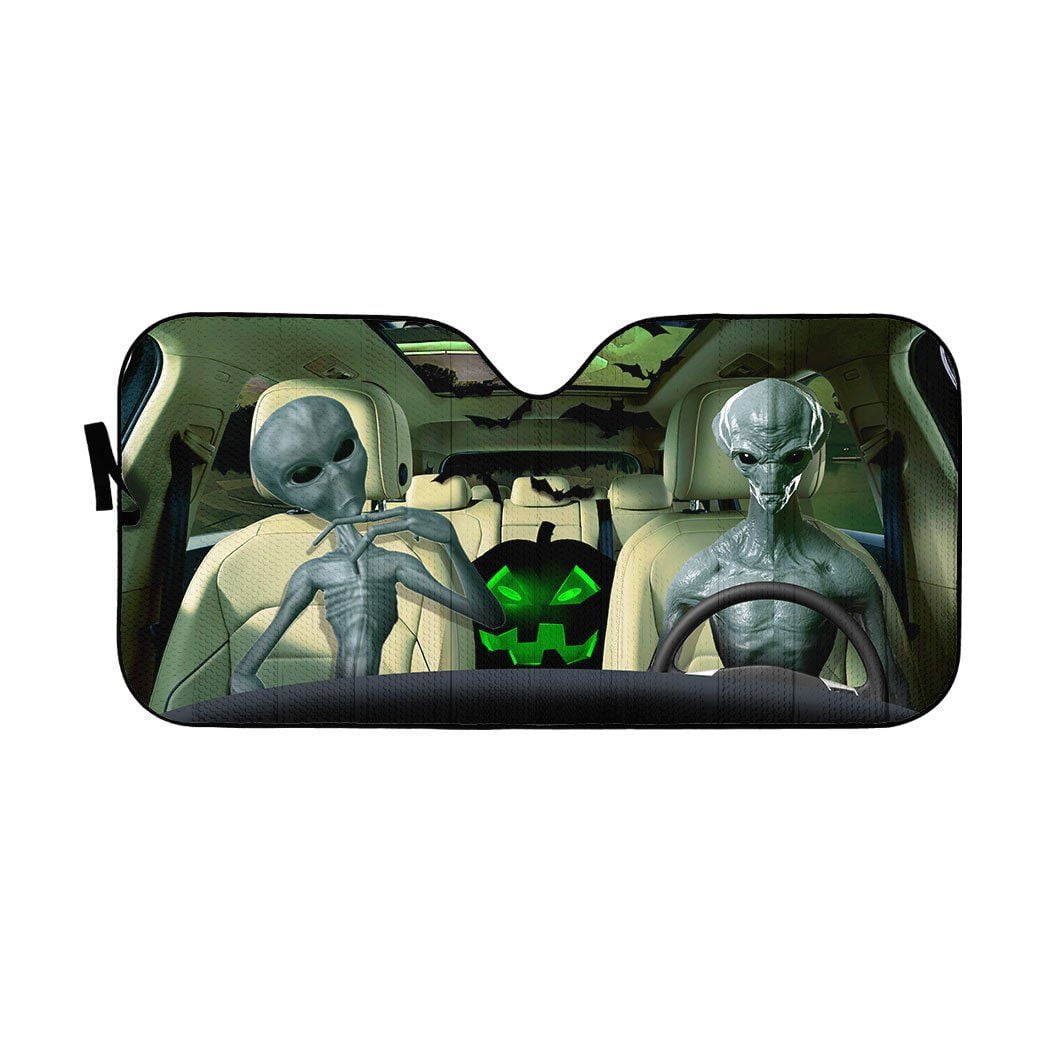 3D Halloween Alien Horror Car Auto Sunshades Windshield Heat Protection ...