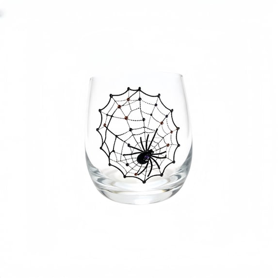 3D Halloween Artisan Glassware Collection, Halloween Glass Cups, Halloween Handleless Glass, Gothic Party Decor & Fall Gift