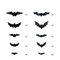 thumbnail image 1 of 3D Halloween Bats Wall Stickers Adhesive Decals Spooky Home Decor Set - Dimensional Effect Easy Application(G), 1 of 4