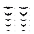 thumbnail image 1 of 3D Halloween Bats Wall Stickers Adhesive Decals Spooky Home Decor Set - Dimensional Effect Easy Application(H), 1 of 4