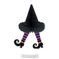 thumbnail image 1 of 3D Halloween Honeycomb Hanging Ornament, Witch Ghost Spider Style Paper Honeycomb Decor, Foldable Lightweight Hanging Decoration for Party Ceiling Wall Home Holiday, 1 of 6