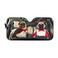 thumbnail image 1 of Foldable Pug Design Car Sunshade For Dog Lovers, 1 of 6