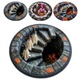 thumbnail image 1 of 3D Halloween Rug, 2026 New 3D Novelty Ghost Skeleton Optical Illusion Rugs, Round Rug with Non-Slip Bottom, Soft Crystal Velvet for House, Living Room, Dorm & Horror Party Decor, 20*20", 1 of 8
