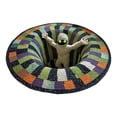 thumbnail image 1 of 3D Halloween Rug, Candy Abyss Quilted Round Mat, Halloween Quilted Round Rug 3D Illusion, Soft & Durable Fabric Non-Slip Modern Home Decor, 1 of 1