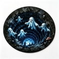 thumbnail image 1 of Visually Spooky Decorative To Maintain Living Room Mat, 3D Illusion Halloween Floor Rug, Non Slip Round Carpet For Bedroom Entryway Indoor Decor, 1 of 5