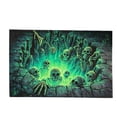 thumbnail image 1 of 3D Halloween Rug, Optical Illusion Door Mat for Entryway, Plush Skeleton Bath Mat, Soft Spooky Bedside Mat for Bedroom, Non Slip Fall Room Decor, Accent Rug, 1 of 5