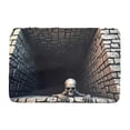 thumbnail image 1 of 3D Halloween Rug, Optical Illusion Door Mat for Entryway, Plush Skeleton Bath Mat, Soft Spooky Bedside Rug for Bedroom, Non Slip Fall Decor, Accent Rug, 1 of 6