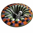 3D Halloween Rug, Skeleton Vortex Optical Illusion Rug with Deep Abyss ...