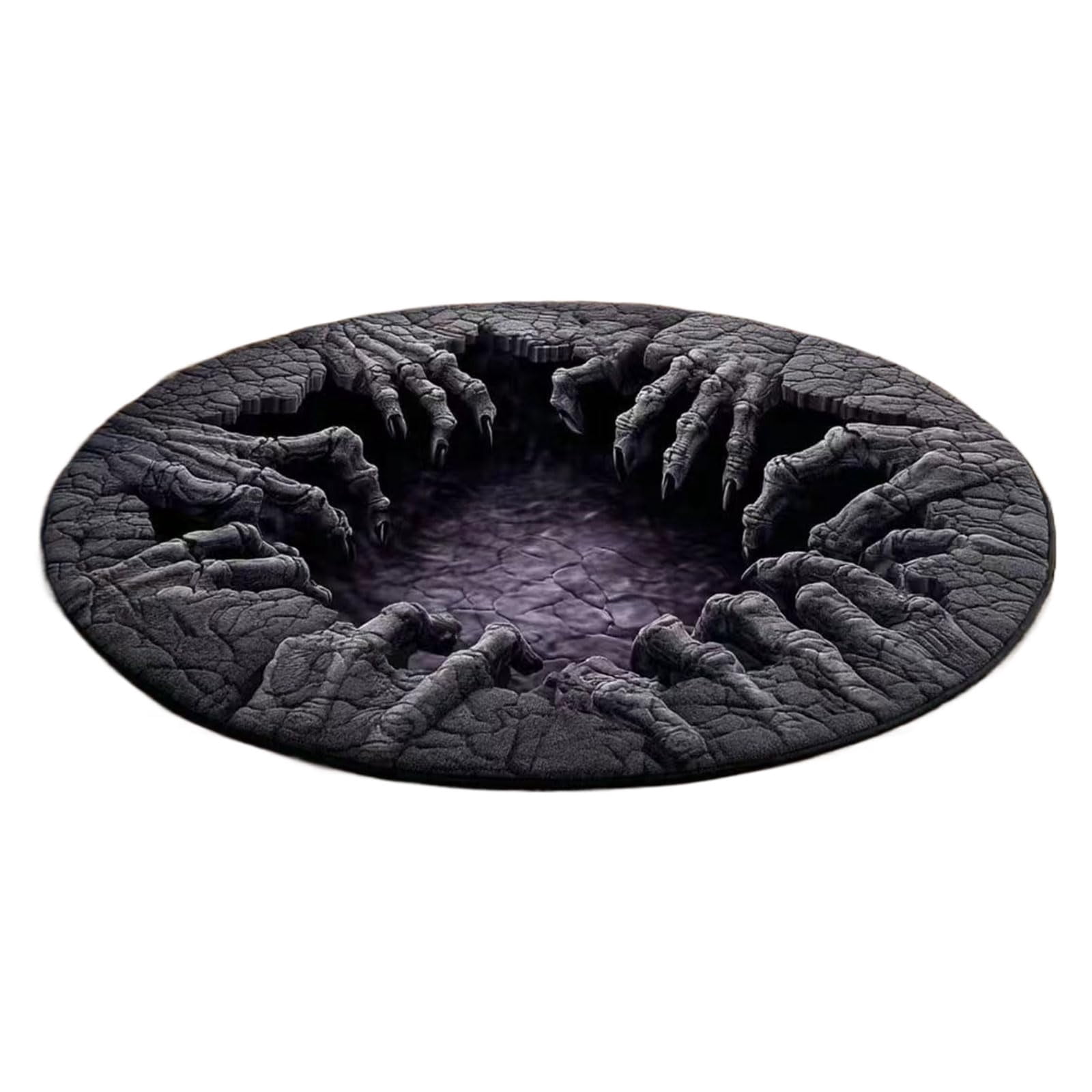 3D Halloween Rugs - Optical Illusion with Depth Pattern, Non-Slip Soft ...