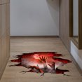 3D Halloween Wall Decals Scary Hand Fog Floor Stickers, Removable