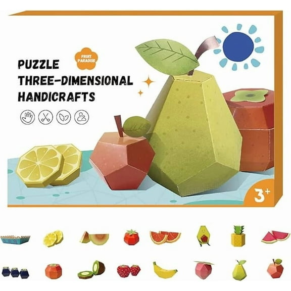 3D Handmade Origami Book, Fun DIY Origami Paper Craft Kit, Easy Handmade Craft 3D Paper Models for Home Decor, Tool-Free Design, Art Projects Supplies, Handmade Gifts