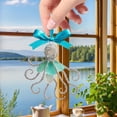 thumbnail image 1 of 3D Handmade Saltburn-by-the-Sea Natural Sea Glass Ornament, Artisan-Crafted Frosted Coastal Hanging Decor, Beachy Gift for Ocean Lovers Home Car Bedroom, 1 of 4