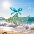 thumbnail image 1 of 3D Handmade Sea Glass Ocean Ornament,Authentic Coastal Decor,Handcrafted Beach Glass Suncatcher,Frosted Sea Glass Pendant,Driftwood Style Ocean Gift,for Living Room,Bathroom & Car Accessories, 1 of 11