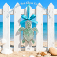 thumbnail image 1 of 3D Handmade Sea Glass Ocean Ornament – Coastal Art,Handmade Ocean Gift,Sea Glass Sun Catcher,Driftwood Style Hanging Decor,for Beach House,Bathroom & Living Room, 1 of 11