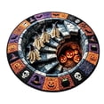 thumbnail image 1 of 3D Haunted Staircase Round Rug, Optical Illusion Halloween Carpet for Living Room Entryway, Non Slip Mat, 1 of 7