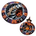 thumbnail image 1 of 3D Haunted Staircase Round Rug, Round Halloween Optical Illusion Area Rug, 3D Halloween Rug for Living Room Bedroom Entryway Party Home Halloween Decor, Style C, Medium Size, 1 of 9