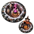 thumbnail image 1 of 3D Haunted Staircase Round Rug, Round Halloween Optical Illusion Area Rug, 3D Halloween Rug for Living Room Bedroom Entryway Party Home Halloween Decor, Style B, Medium Size, 1 of 9